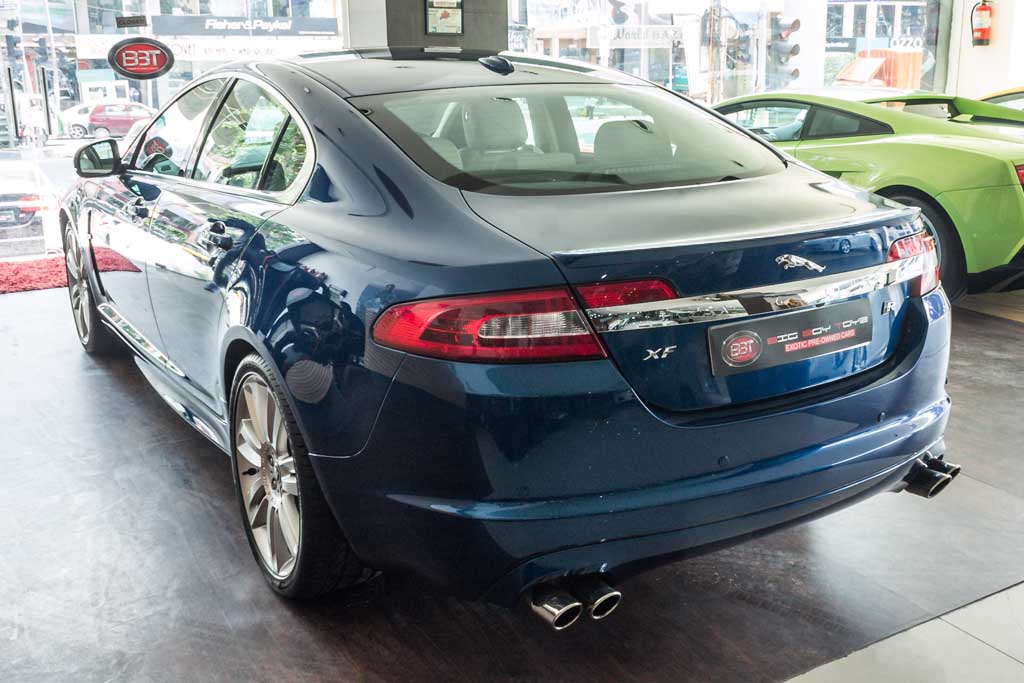 Jaguar XFR rear left view