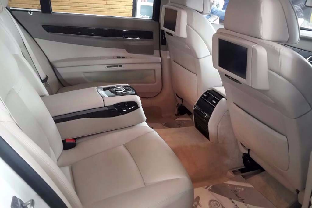 BMW 740Li back seats