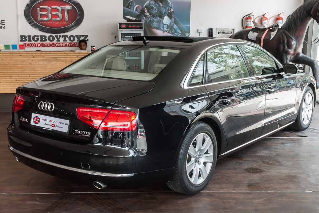 Audi A8 L rear right view