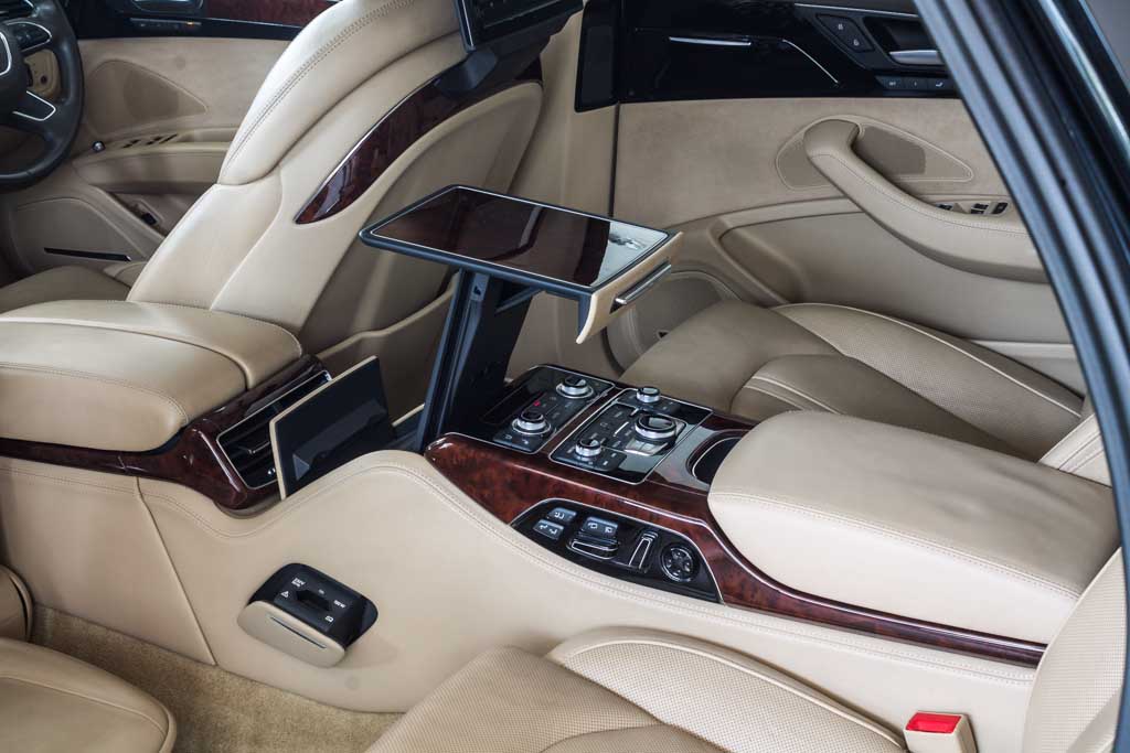 Audi A8 L rear video screen