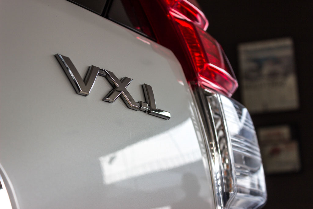 Toyota LandCruiser Prado VXL Model and badging
