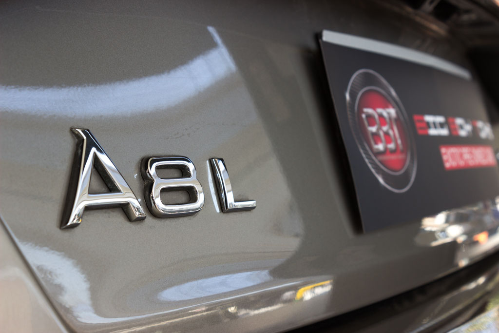 Audi A8 L model and badging