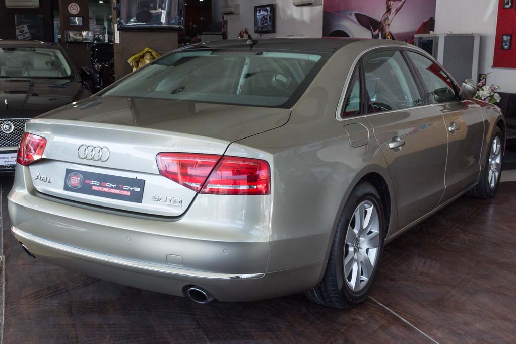 Audi A8 L rear right side view