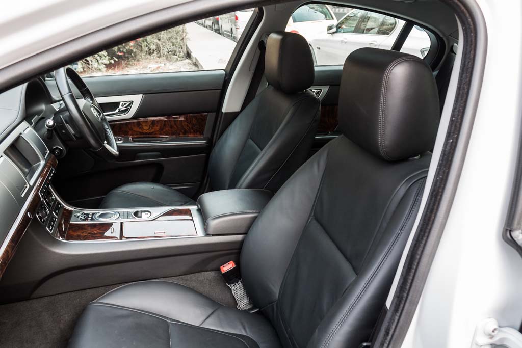 Jaguar XF door view of front seats