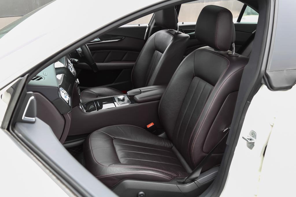 Mercedes-Benz CLS 350 door view of front seats