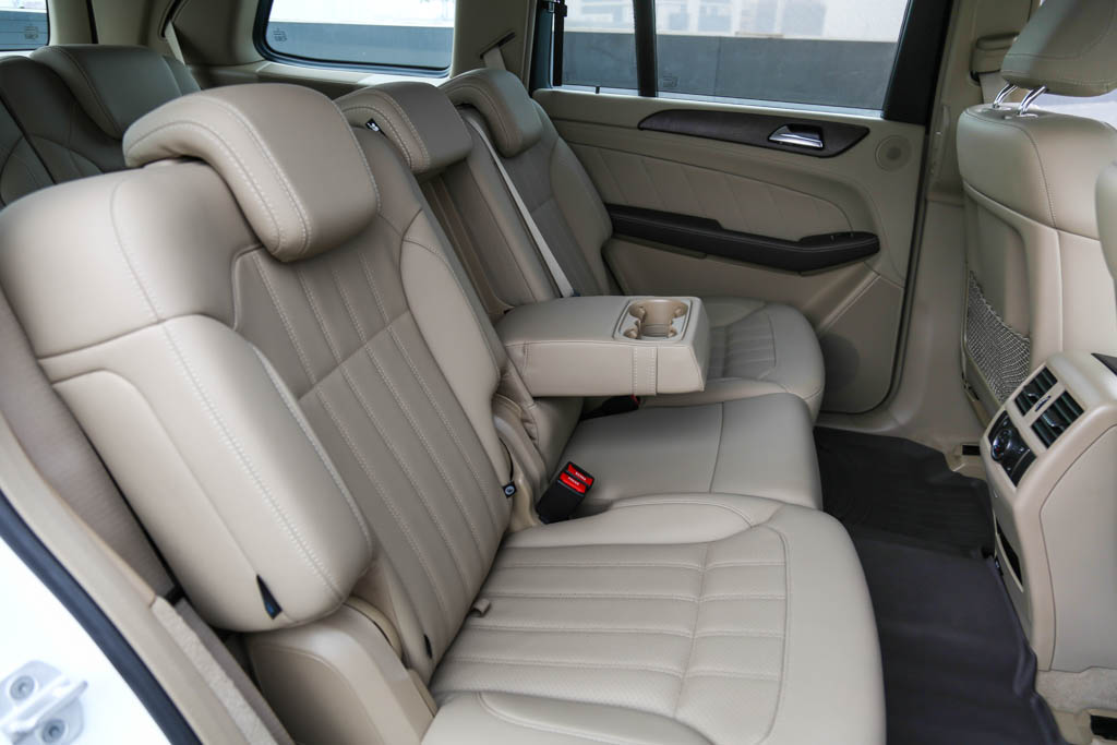 Mercedes-Benz GL350 CDI door view of rear seats