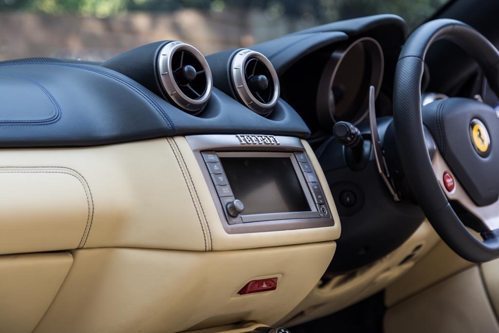 Ferrari California infotainment system