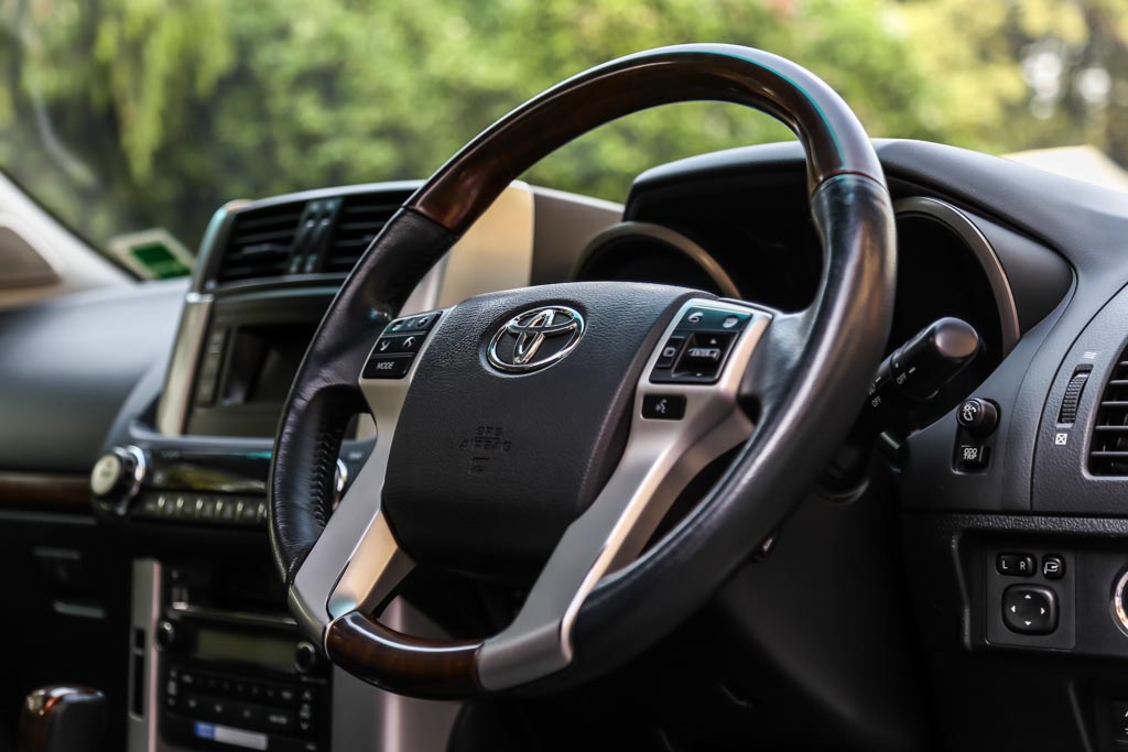 Toyota LandCruiser Prado VXL steering wheel