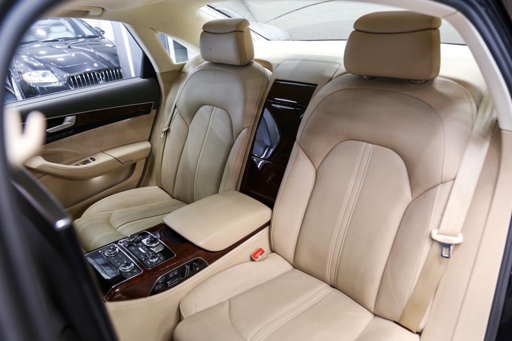 Audi A8 L door view of rear seats 2