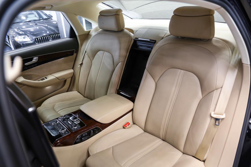 Audi A8 L door view of rear seats 1