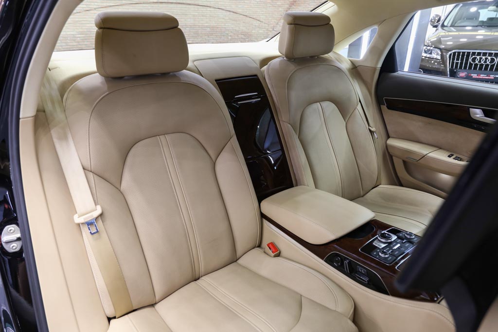 Audi A8 L door view of rear seats