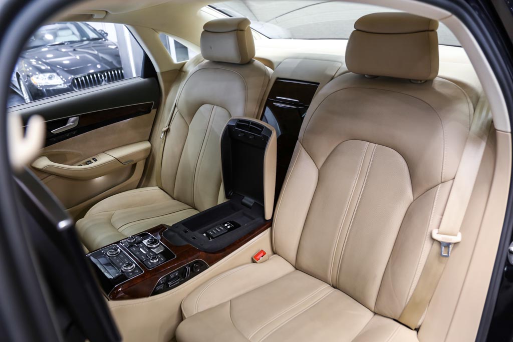 Audi A8 L door view of rear seats 1