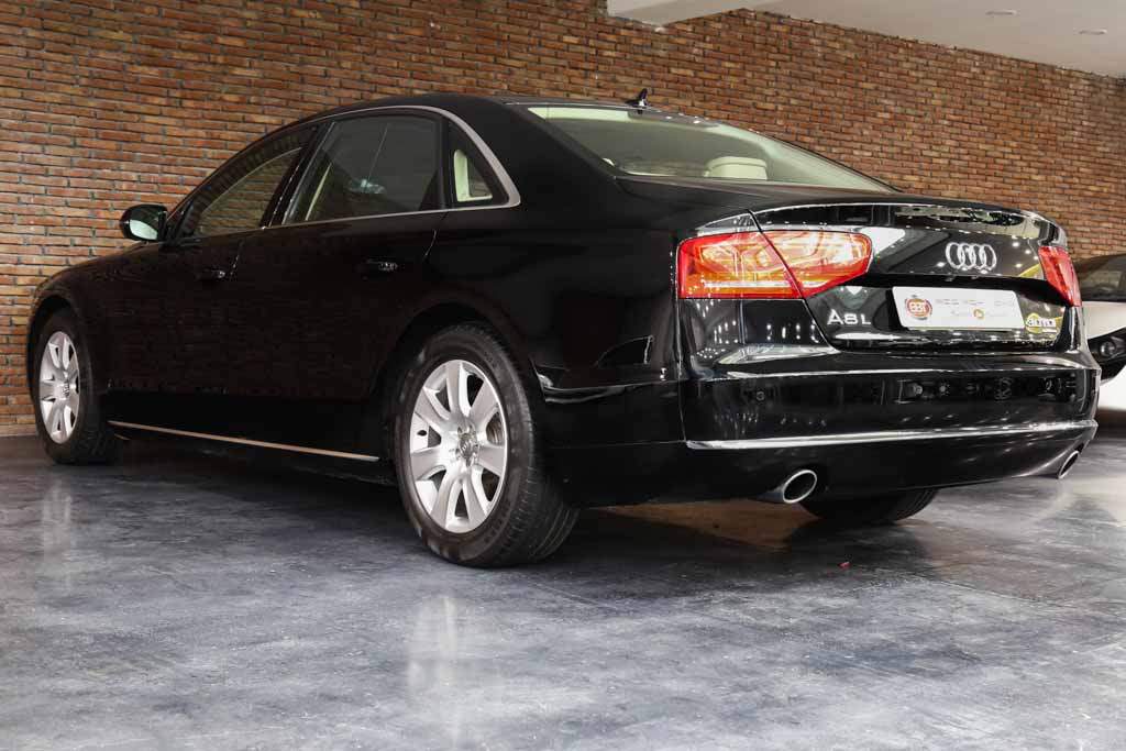 Audi A8 L rear left view