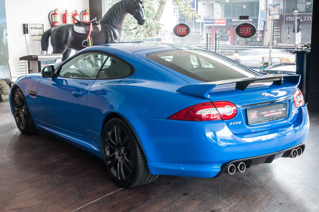 Jaguar XKR-S rear left side view