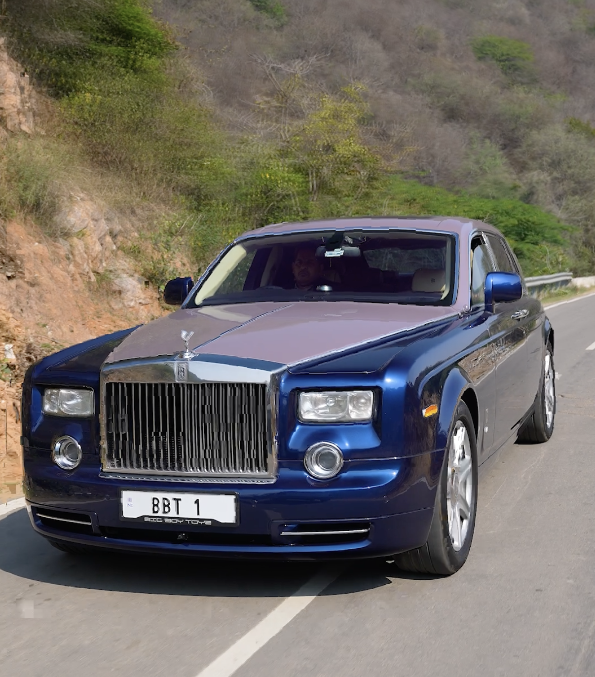 Blue Rolls Royce